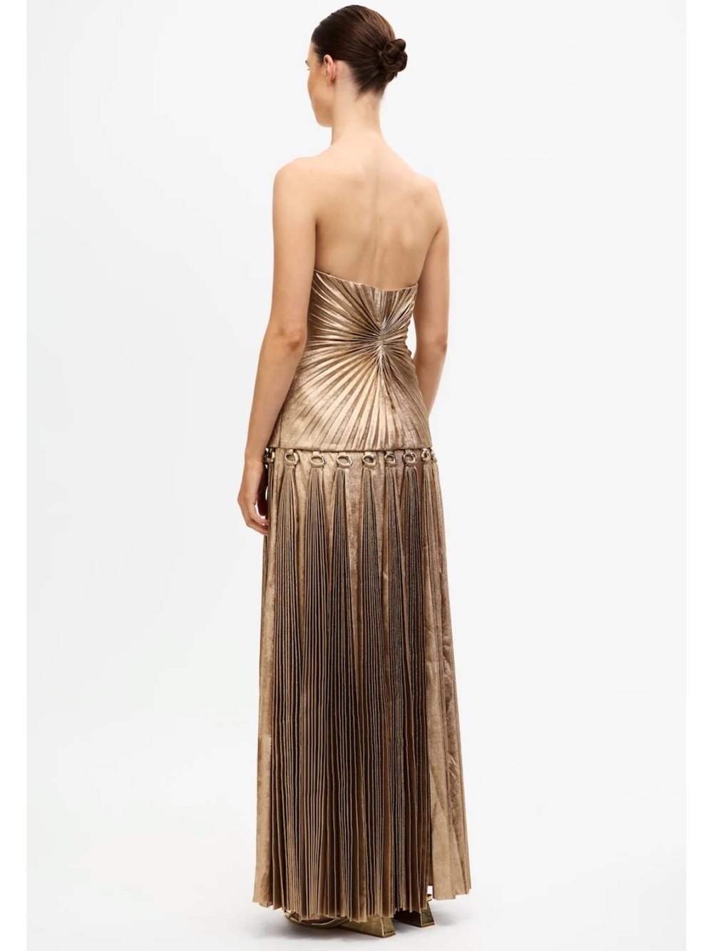 Acler Fintry Maxi Gold Dress - Picture 3 of 9